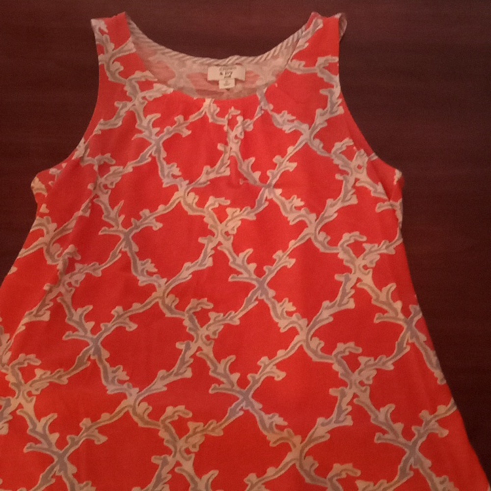 Coral colored girl's top